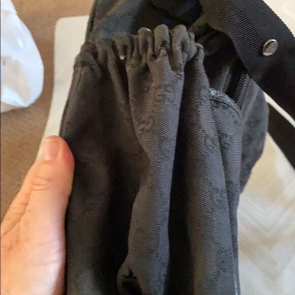 Gucci Black GG Motif Canvas Diaper Bag - Picture 6 of 8